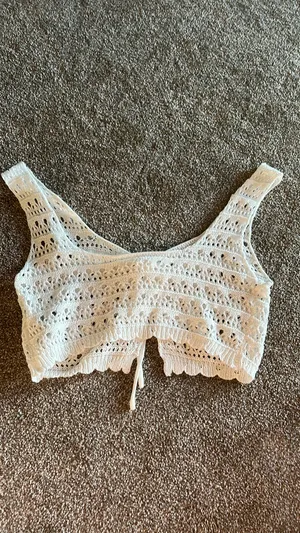 White crochet top thumbnail 2
