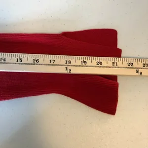 Ann Taylor Loft Womens Sweater Boxy Raglan Bell Sleeve Cotton Blend Knit Red M thumbnail 6