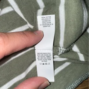 Aerie Olive Cropped Striped Long Sleeve Tee thumbnail 12