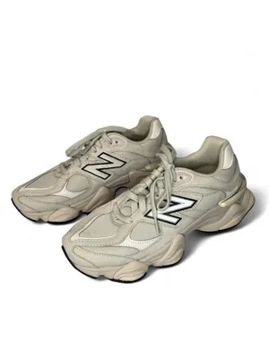 New Balance 9060 cream & white sneakers - US 9 thumbnail 2