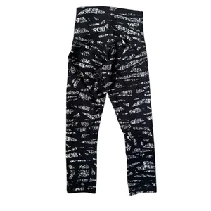 Lululemon Wunder‎ Under High-Rise Crop Graf Black 2 Leggings Y2K thumbnail 4