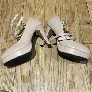 Enelauge Women’s Pink High Heeled Mary Jane Shoes Size 39 Like New thumbnail 6