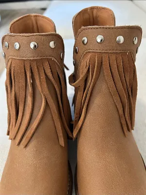Dingo Western Boots Womens Fine N' Dandy Fringe Studs Ankle, size 9.5, NWOT thumbnail 8