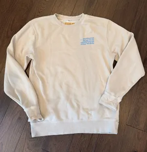 The Bunk House Cream Crewneck Sweatshirt “Down the Shore” - Medium - C4-113 thumbnail 1