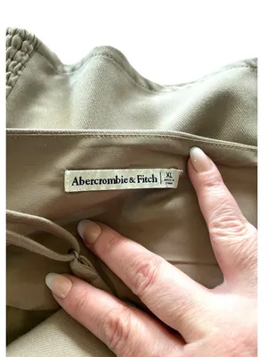 Abercrombie & Fitch Corset Top Beige Size XL Neutral Minimalist Coastal Spring thumbnail 3