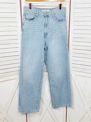 Levi’s High Waist‎ Straight Leg Jeans Light Blue Women Size 29 thumbnail 2