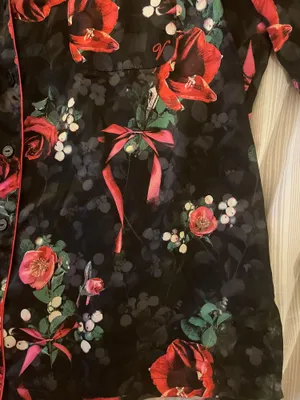 Victoria's Secret bows and floral pj set thumbnail 7