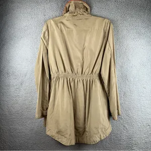 Luii by Anthropologie Jacket Womens Tan Small High Neck Parka Raincoat thumbnail 3