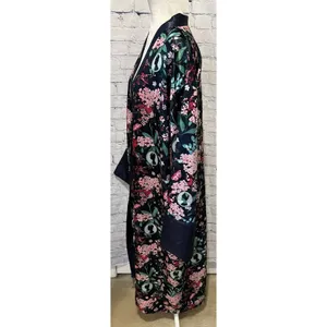 Target Women's Netflix Bridgerton Satin Long Robe No Belt Size M/L thumbnail 3
