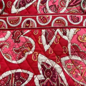 Vera Bradley short handle shoulder‎ bag pink red thumbnail 2