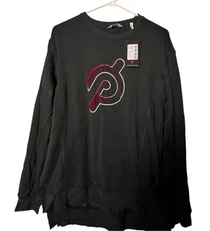 Peloton Women's Crewneck Long Sleeve Weekender Side Split Logo Pullover NWT Sz M thumbnail 1