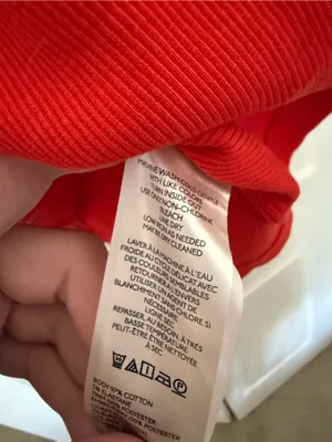 Anthropologie Sleeveless 3D Floral Appliqué Top Coral Orange Ribbed Tank Small thumbnail 7