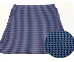 NWT Smashing Golf & Tennis Black Blue Houndstooth Skort Compression Slimming M thumbnail 1