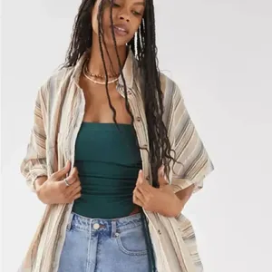 BDG Urban Outfitters Bell Button-Down Shirt Striped Oversized Long Sleeve (XS) thumbnail 4