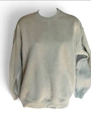 Nasty Gal Olive Green Crewneck Sweatshirt thumbnail 1