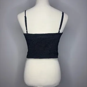 Miss Selfridge - Black Corset Like Top with Lace Details thumbnail 3