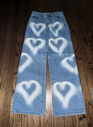 Adika Airbrush Heart Jeans thumbnail 1