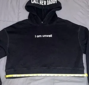 Barstool Sports Call Her Daddy “ I Am Unwell” Crop Hoodie thumbnail 9
