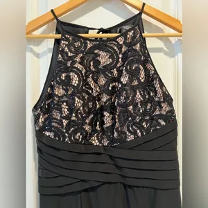 R&M Richards petite black lace cocktail dress size 4 petite thumbnail 2