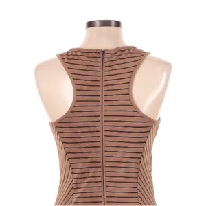 THML Sleeveless Minimalist Career Sheath Dress Size M Brown Black Color Block thumbnail 7