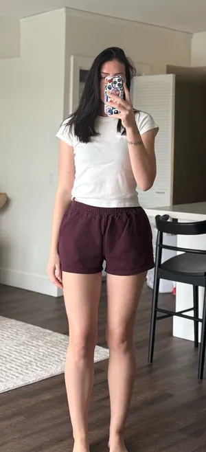 Princess Polly Maroon Lounge Shorts thumbnail 1
