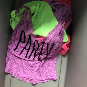Pink Victoria secret Sequin party Top Sz L thumbnail 5