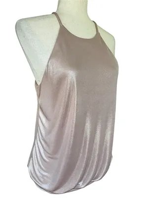 Express Cami Shine Tank features a shimmer finish. thumbnail 9