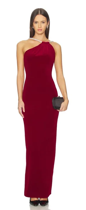 NBD Revolve Juna Maxi Dress in Deep Red Size Small thumbnail 1