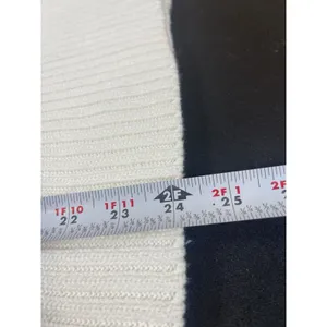 Quince Organic Cotton Striped Turtleneck Sweater Ivory Black Oversized XL thumbnail 11