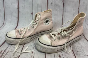 Light Pink Platform Converse High-Top thumbnail 1