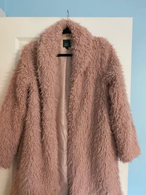 Wild Fable Dusty Rose Teddy Coat thumbnail 5