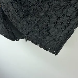 Zara Black Lace Crop Top‎ Womens Small Short Sleeve Fairy Grunge Whimsigoth thumbnail 3