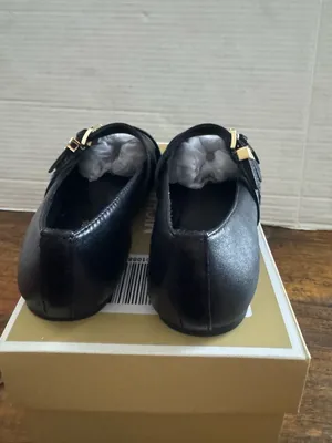 NEW Michael Kors Indy Flex Black Leather mary Jane buckle Ballet Flat shoes 5.5 thumbnail 5