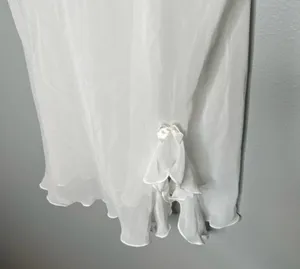 Linea Donatella white lingerie nightie molded cups underwire wedding size medium thumbnail 5