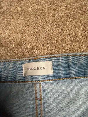 PacSun 90s Boyfriend Cargo Jeans Light Wash Wide Leg Denim Pants Size‎ 27 thumbnail 2