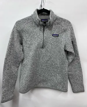 Patagonia Better Sweater Womens Medium‎ Gray Hiking Outdoors 1/4 Zip Gorpcore thumbnail 1