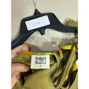 Soleil Soleil Ines green floral silk Dress Size 2 thumbnail 2