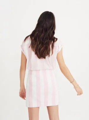 pink striped skirt thumbnail 3