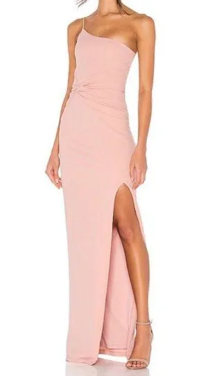 Revolve Blush One Shoulder Maxi Dress thumbnail 1