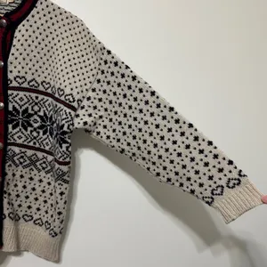 Vintage L.L. Bean Fair Isle Nordic Cardigan Sweater Wool Sie XL Women’s Winter thumbnail 6