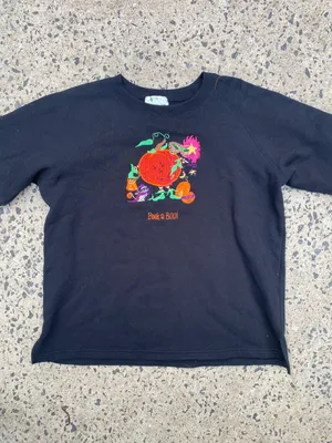 Quacker Factory Vintage Halloween Embroidered Crewneck thumbnail 2