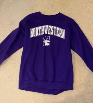 Northwestern Sweatshirt Purple Size M thumbnail 1
