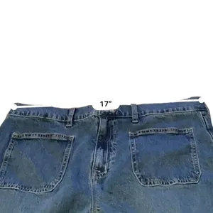 J.Crew Full Length Wide-Leg Jeans Womens 31 Blue‎ Patch Pocket High Rise Denim thumbnail 8