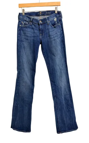 Y2K Aesthetic 7 For All Mankind Bootcut Jeans Blue Denim Size 28 thumbnail 1