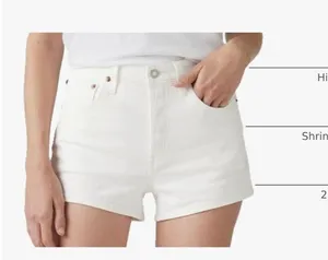 Levi's Women's 501 Original Shorts Sz 28 thumbnail 14