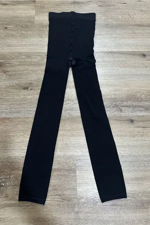 High-Waist Black Women’s tights - footless thumbnail 1