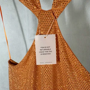 CULT GAIA Dari Metallic Cutout Column Gown Size Medium Cinder thumbnail 5