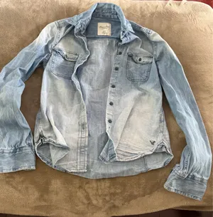 American Eagle Outfitters Jean long sleeve top thumbnail 1