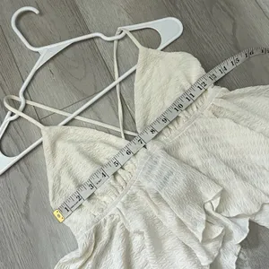 Princess Polly Tank Top asymmetrical fairy crop womens Cream (size 8) festival thumbnail 4