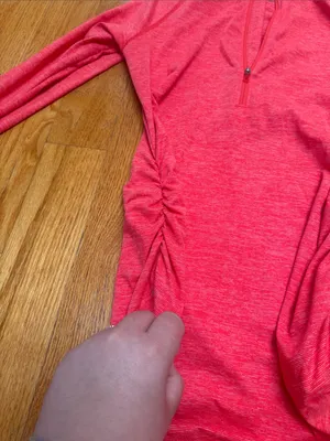 🍎The North Face Women's coral Heather Quarter-Zip Long Sleeve Top thumbnail 6